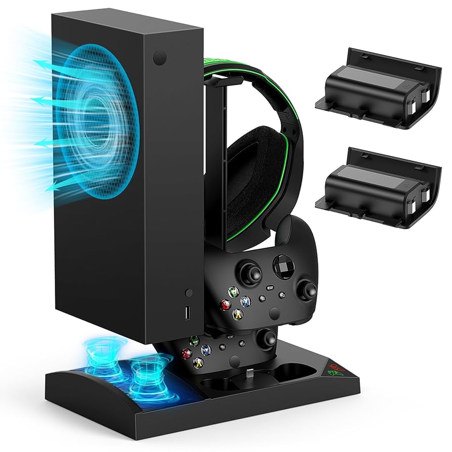【値下げ】XBOX SERIES S　充電(冷却)スタンド付 Amazon.co.jp: XboxシリーズSコンソールとコントローラー用冷却